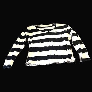 Ralph Lauren size small white and navy ble strips